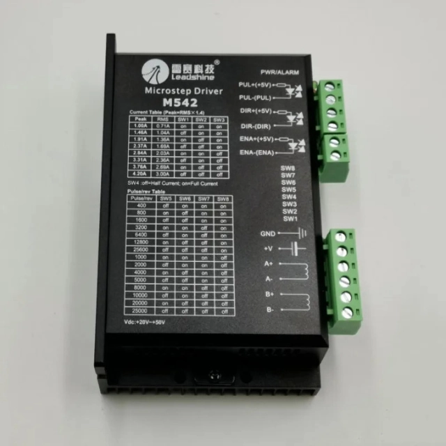 front view of LeadShine M542 Microstep Stepper Motor Driver