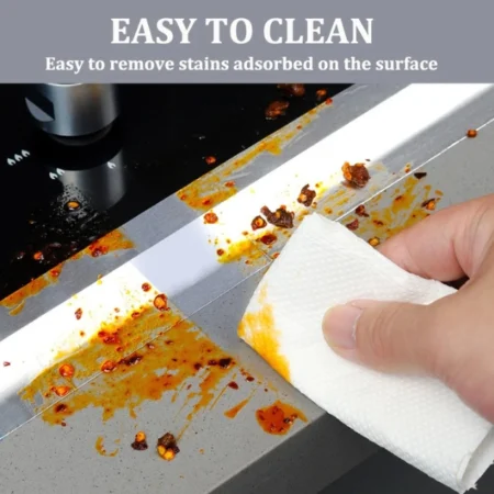 easy to clean surface in kitchen where aluminum foil tape is installed