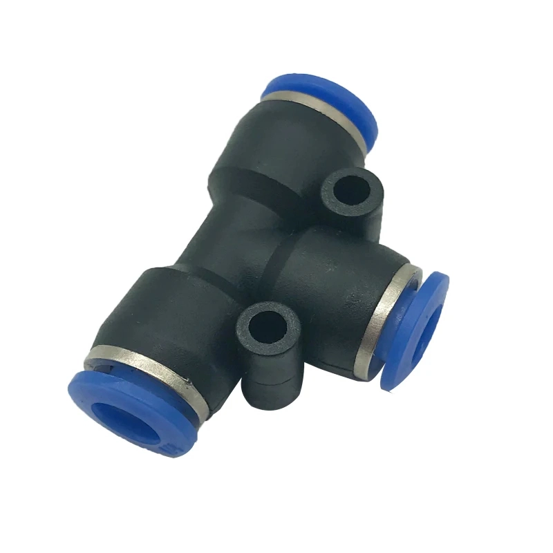 slip lock tee connector for anti drip nozzle