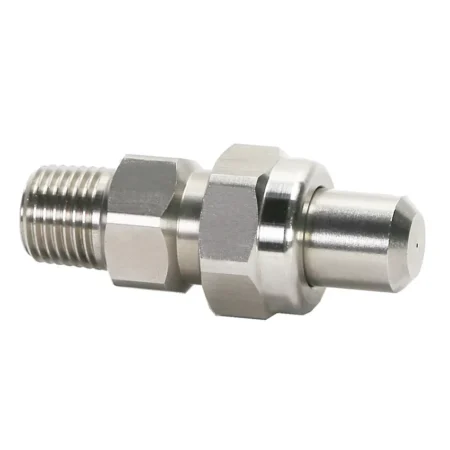 Low Pressure Fine Atomizing SJV-B Full Cone Stainless Steel Nozzle with nozzle tip, retainer, filter and body