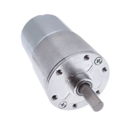 front view of High Torque DC Gear Motor GA37RG - 12V-24V